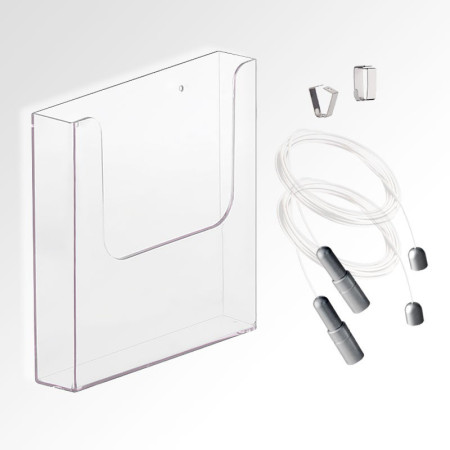 Brochure Holder Ceiling to Floor Hanging Kit