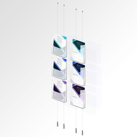 Brochure Holder Ceiling to Floor Hanging Kit