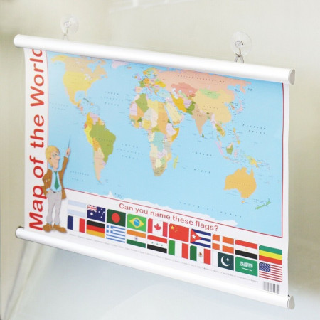 Aluminium Poster Hanger with Suction Cups