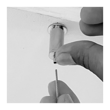 Self locking Ceiling Wire with Clamp | Picture Hanging Direct