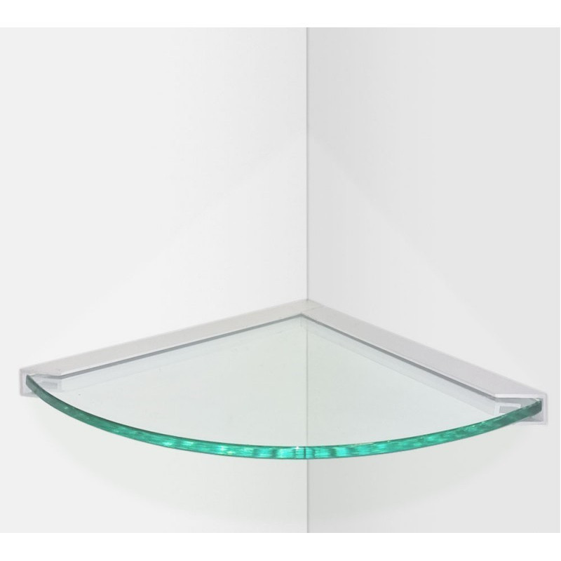 Curved & Straight Corner Glass Shelf | Impsuk