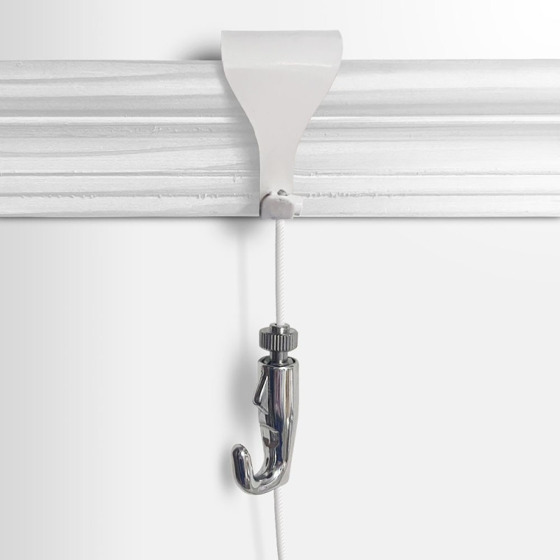 White Wire Rope with Moulding Hook Cable Kit  | Impsuk