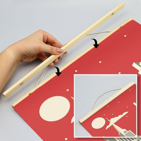 Wooden Poster Hanger | Impsuk
