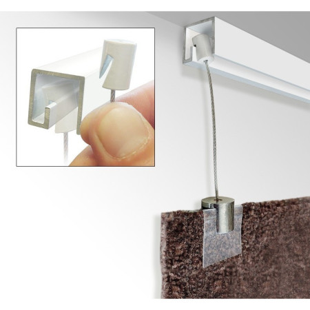 Rug Hanging Cable Kit for J-Rail, P-Rail & C-Rail | Impsuk