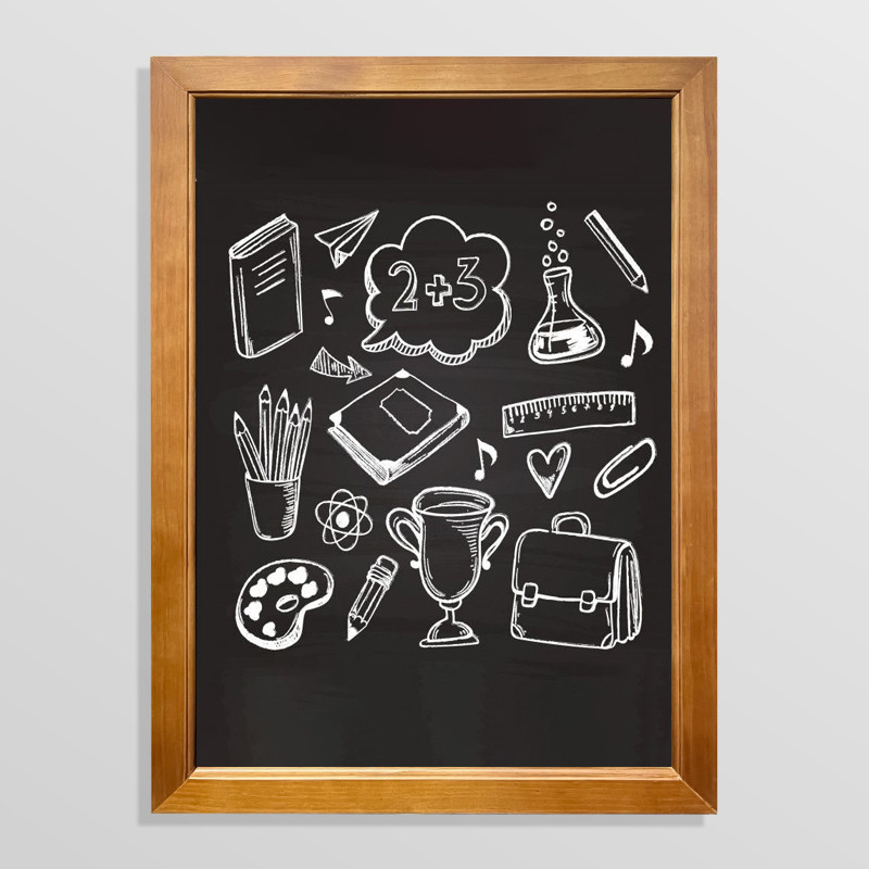 Self-Adhesive Wooden Chalkboard Frame | Impsuk