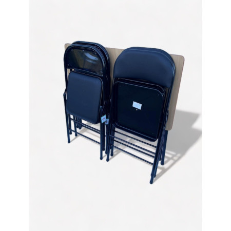 Dining Table with 4 Folding Chairs Set | Impsuk