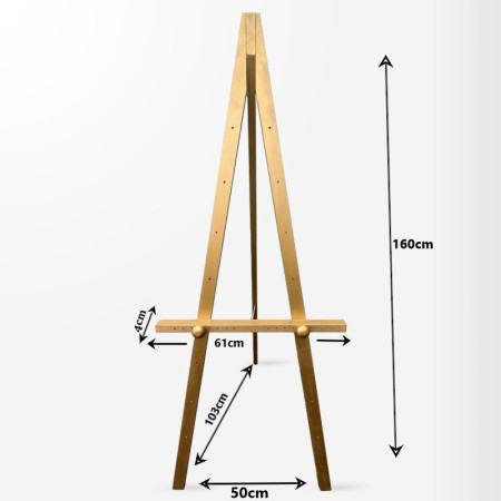 Greco Wooden Easel 160cm (Gold) | Impsuk