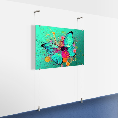 Wall-to-Floor' Metal/Poster Hanging Art Display Kit