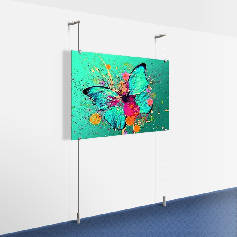 Wall-to-Floor' Metal/Poster Hanging Art Display Kit