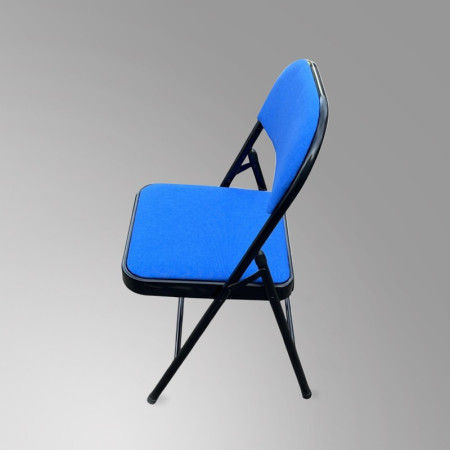 Blue Folding Chair (Fabric Padded) | IMPSUK