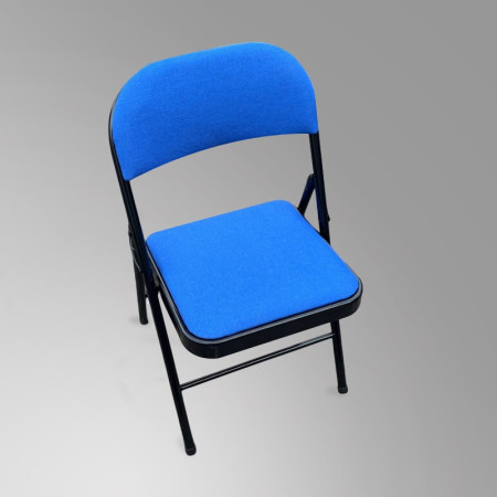 Blue Folding Chair (Fabric Padded) | IMPSUK