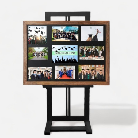 Photograph Display Easel with Wooden Magnet Board | Impsuk