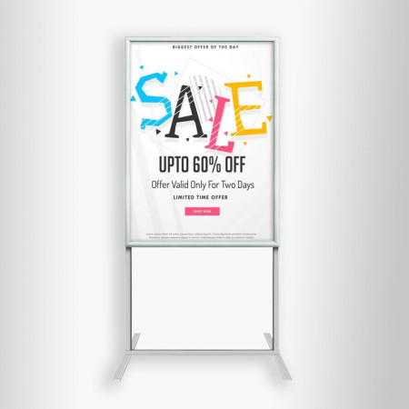 Free Standing Pavement Sign Poster Stand AO | Picture Hanging Direct