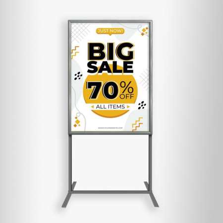 Free Standing Pavement Sign Poster Stand AO | Picture Hanging Direct
