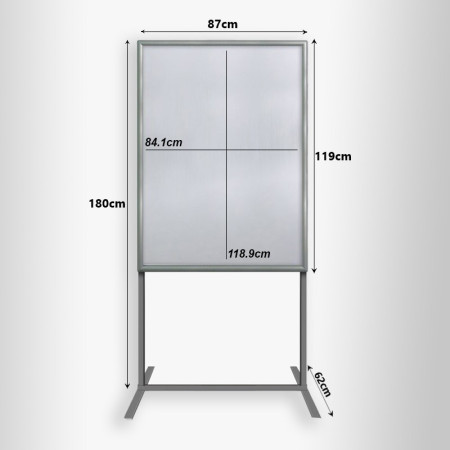 Free Standing Pavement Sign Poster Stand AO | Picture Hanging Direct