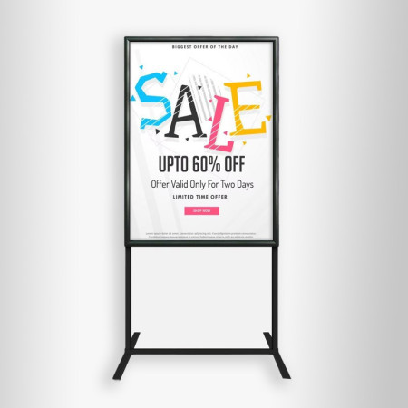 Free Standing Pavement Sign Poster Stand AO | Picture Hanging Direct