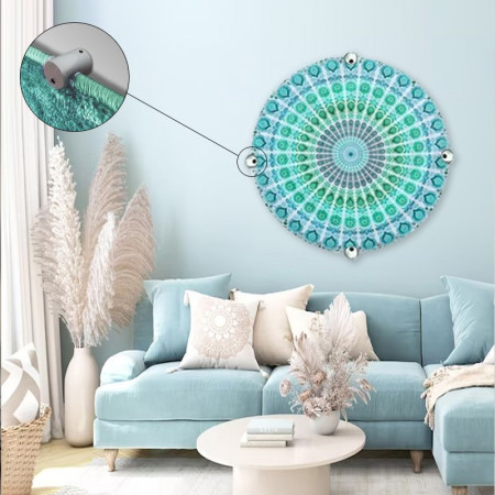 Circular Tapestry Wall Hanging Kit | Picture Hanging Direct