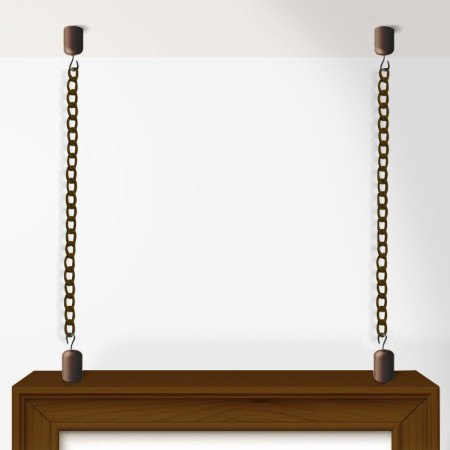Chain Hanging Kit Ceiling to Frame | Picture Hanging Direct