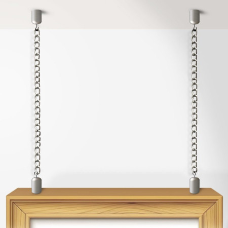 Chain Hanging Kit Ceiling to Frame | Picture Hanging Direct
