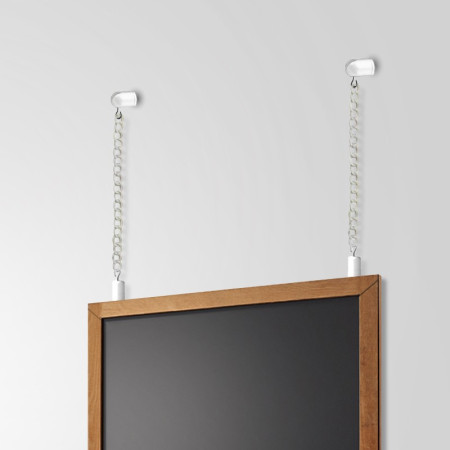 Wall to Chalkboard Steel Chain Hanging Kit | Picture Hanging Direct