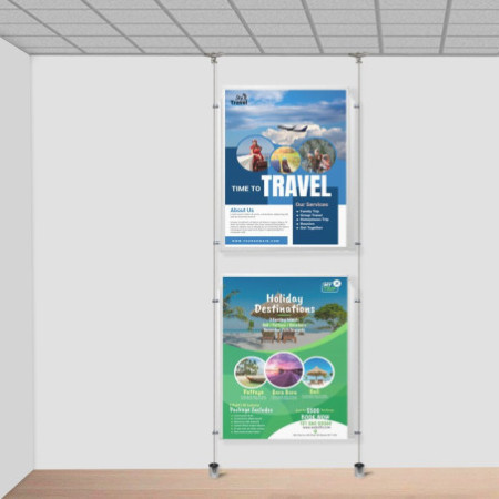 Suspended Ceiling to Floor Twist Hanging Kit