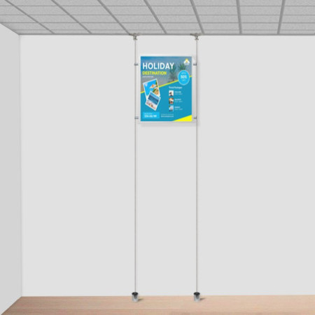 Suspended Ceiling to Floor Twist Hanging Kit