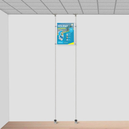 Suspended Ceiling to Floor Twist Hanging Kit