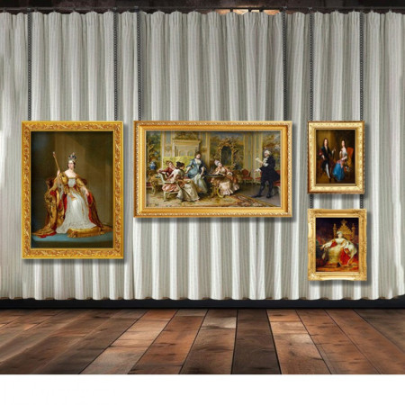 Picture Hanging in Front of Curtains