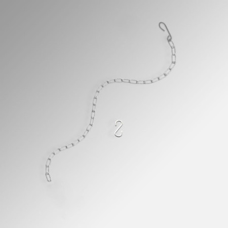 Picture Hanging in Front of Curtains or Drapes with Steel Chain