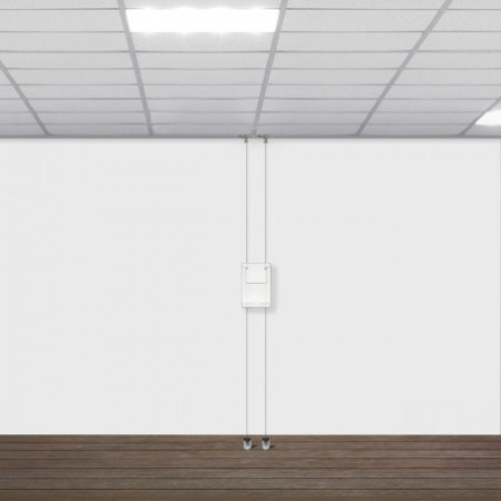 Suspended Twist Ceiling to Floor Brochure Holder Display Kit