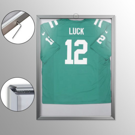 T-Shirt Display Lockable Aluminium Frame - Snap-Shut Click Frame