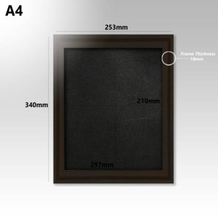 Wooden Framed Felt Pin Board (Coloured)