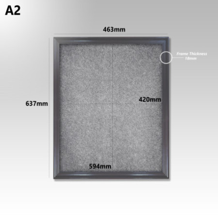 Wooden Framed Felt Pin Board (Coloured)
