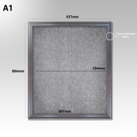 Wooden Framed Felt Pin Board (Coloured)