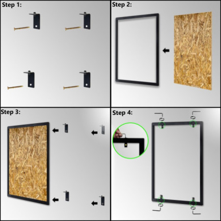 Printed Wood OSB MDF Display Frame