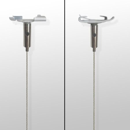 Suspended False Ceiling to Floor Weight Cable Display Kit