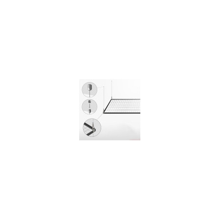 Mesh Panel Ceiling Hanging Adjustable Height Kit