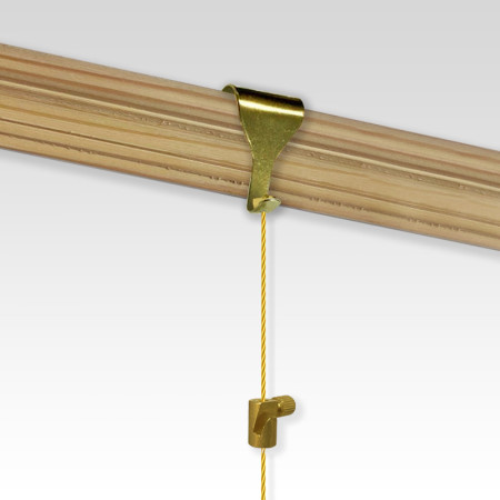 Brass Steel Cable Brass Moulding Hook Kit