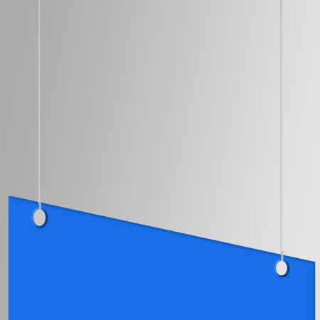 Suspended Ceiling Hanging Sign Kit (Clear Cord & Grid-Clips)