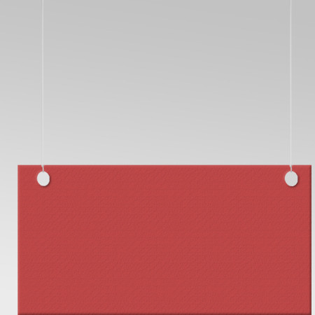 Suspended Ceiling Hanging Sign Kit (Clear Cord & Grid-Clips)