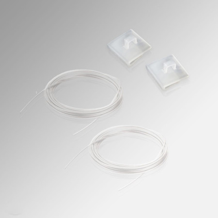 Suspended Ceiling Hanging Sign Kit (Clear Cord & Grid-Clips)