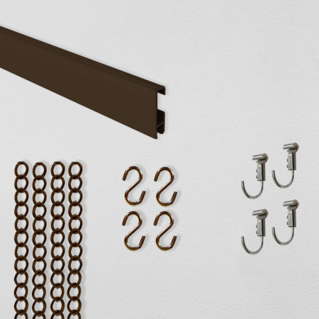 Clip-Rail Steel Chain Hanging Kit (Ready to use)