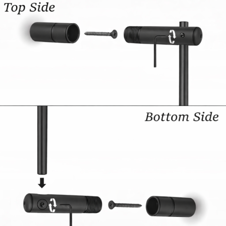 Wall To Wall Rod Display Fittings (6mm Rod)