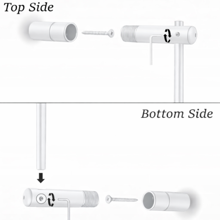 Wall To Wall Rod Display Fittings (6mm Rod)