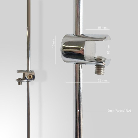Flush-to-Wall Suspended Acrylic Sign Rod Display Kit