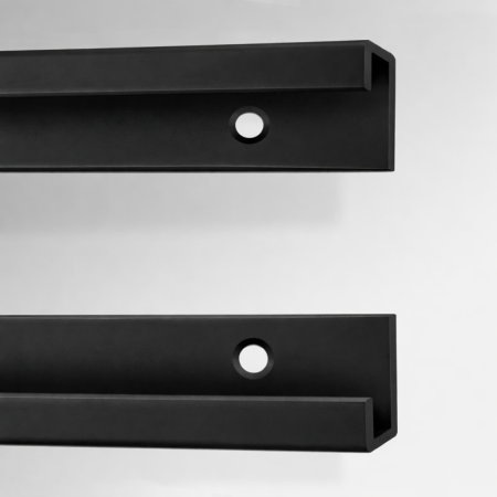 Top Bottom MDF Board Display Rail