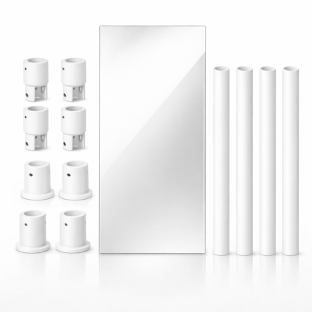 Double Sided Salon Mirror Hanging System
