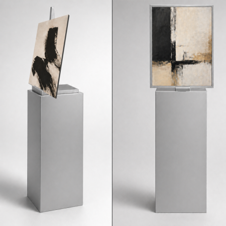 Freestanding Display Plinth with Easel Top