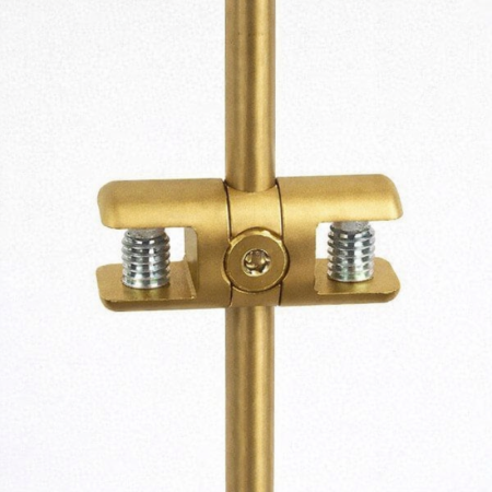 Rod Double Shelf Support Clamp (10MM Vertical Dual-grip)