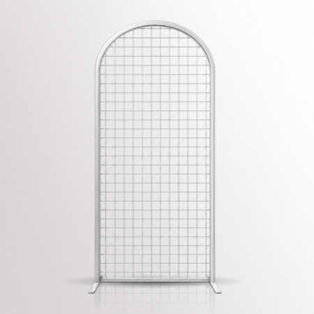 Freestanding Arch Mesh Display Panel